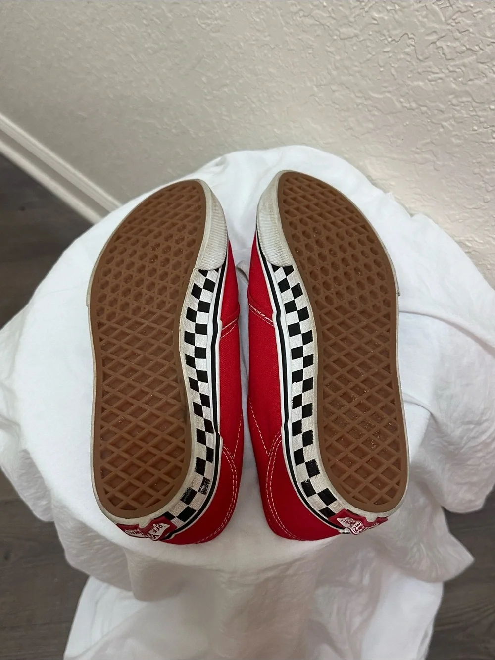 Vans Authentic Red Canvas Lace-Up Sneakers Women’s Size US Youth 6 Unisex